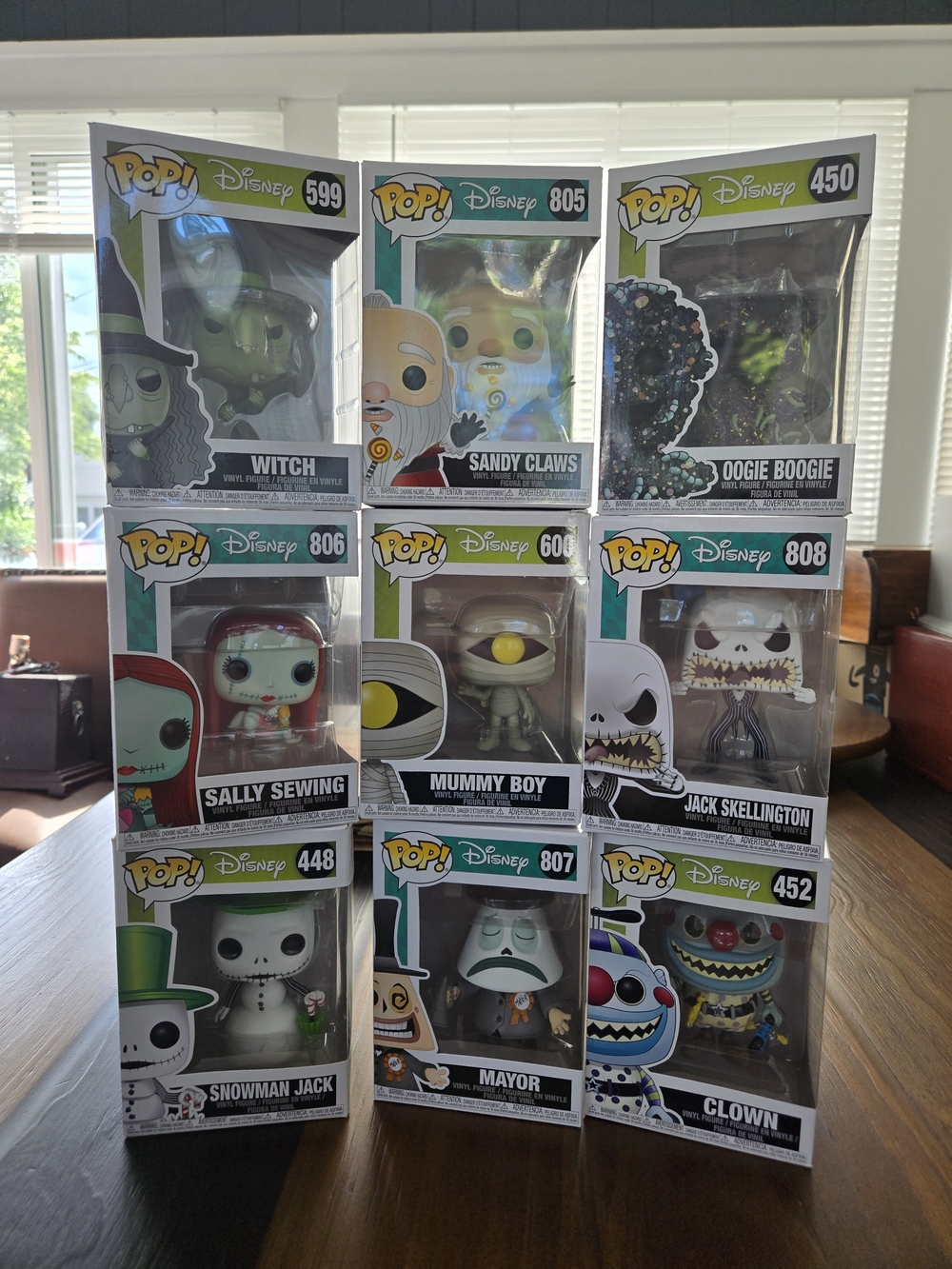 NIB Disney The Nightmare Before Christmas Funko Pop lot Of 9 Action Figures